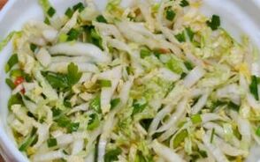 Peking cabbage salad