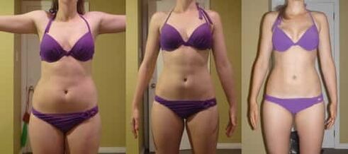 Stages of losing weight on a buckwheat diet